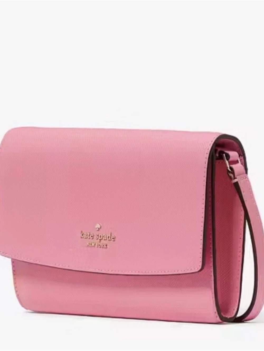 kate spade Pink Leather Flap Crossbody Bag